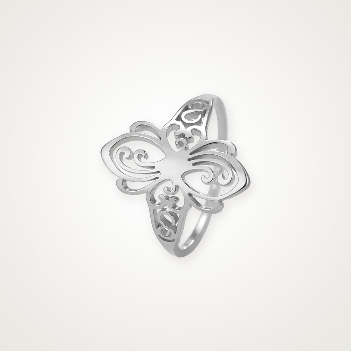 Anillo Mariposa de filigrana plateado
