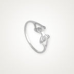 Anillo Mariposa fina plateado