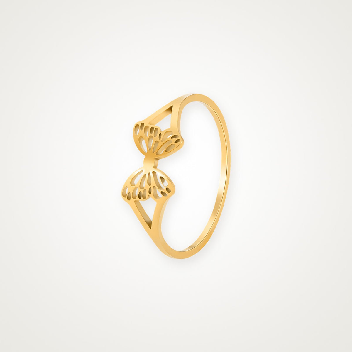 Anillo Mariposa fina dorado