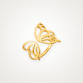 Anillo Mariposa grande dorado