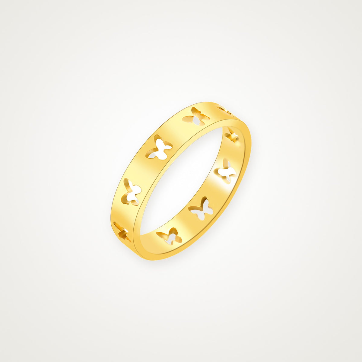 Anillo Mariposas dorado