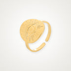 Anillo Medalla de ojo dorado