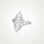 Anillo Nudo grande plateado
