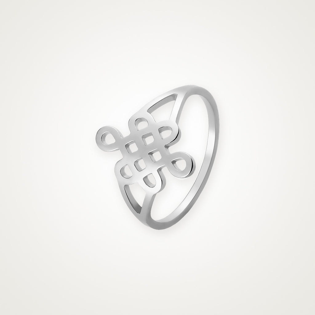 Anillo Nudo plateado