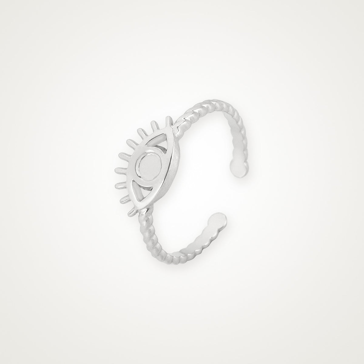 Anillo Ojo de la suerte plateado