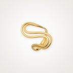 Anillo Ola doble dorado
