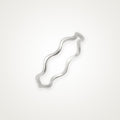 Anillo Ola plateado