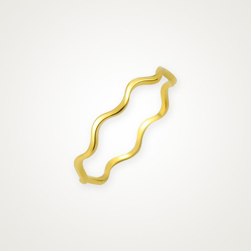 Anillo Ola dorado