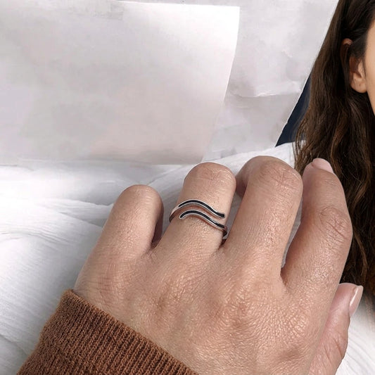 Anillo Ondas Ajustable