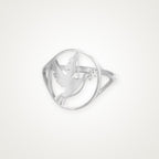 Anillo Paloma plateado