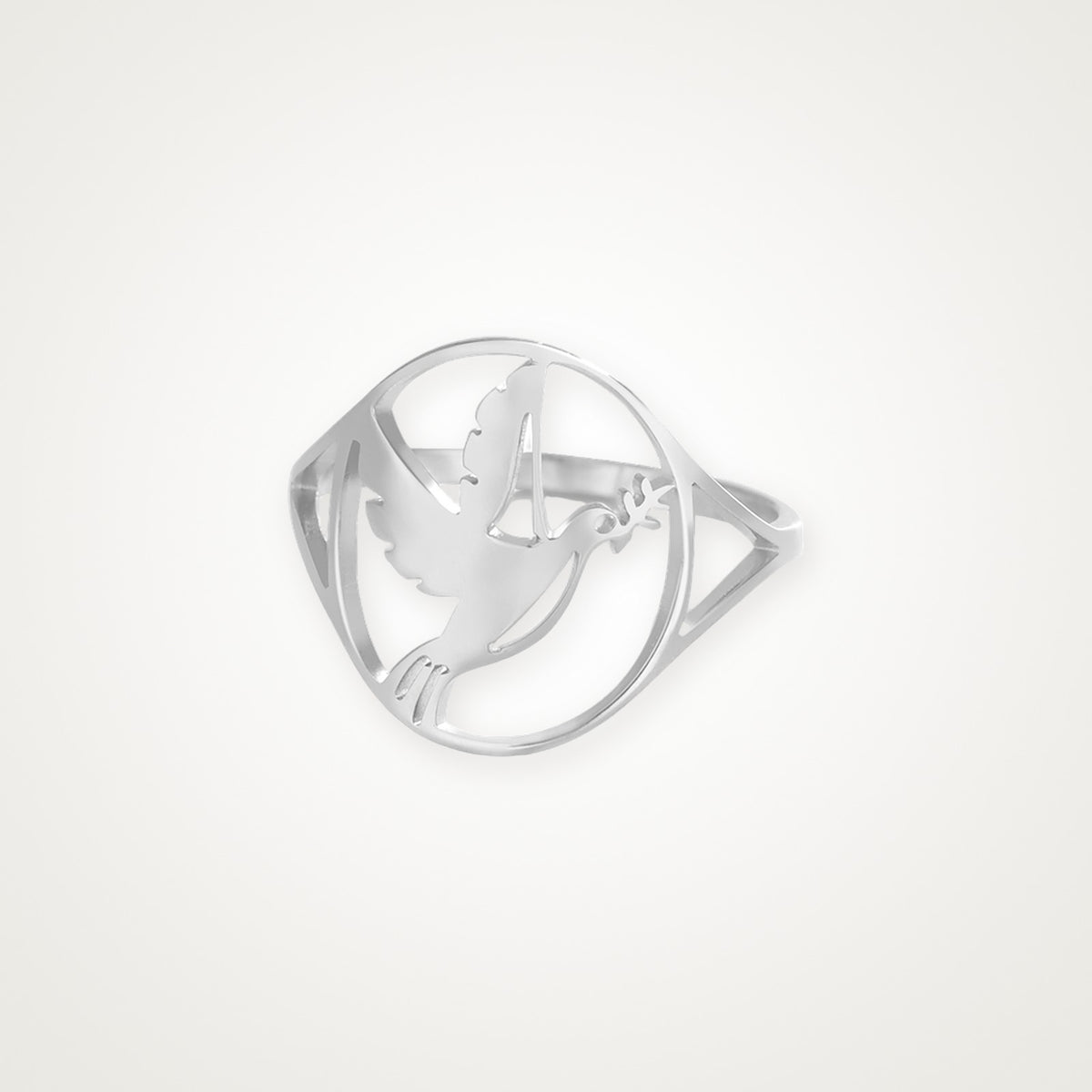 Anillo Paloma plateado