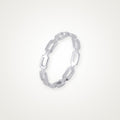 Anillo Paperclip plateado