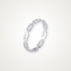 Anillo Paperclip plateado