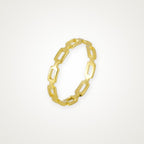 Anillo Paperclip dorado