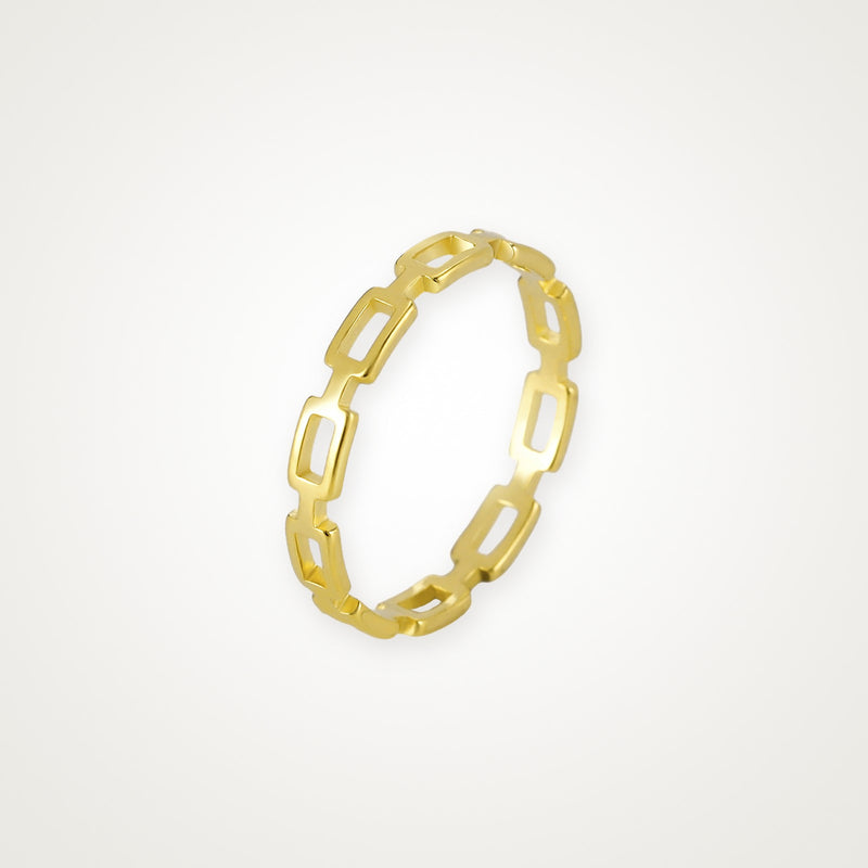 Anillo Paperclip dorado