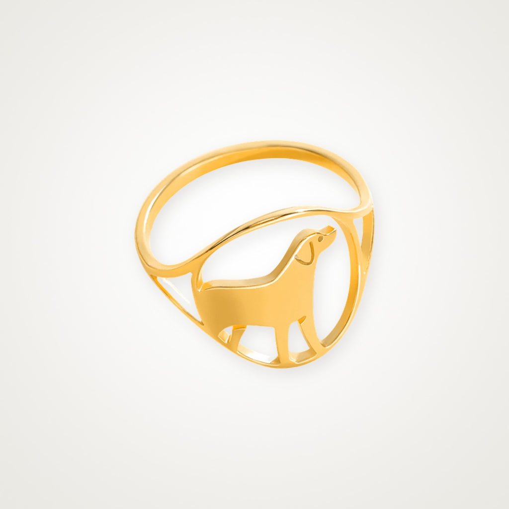 Anillo Perrito dorado