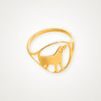 Anillo Perrito dorado