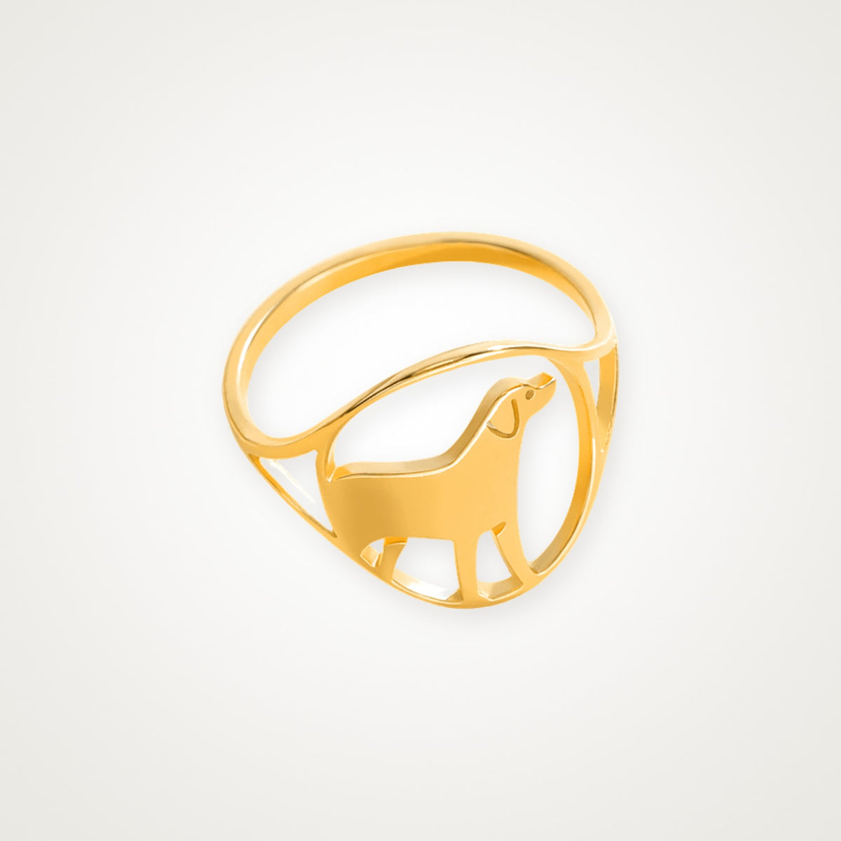 Anillo Perrito dorado