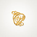 Anillo Remolinos dorado