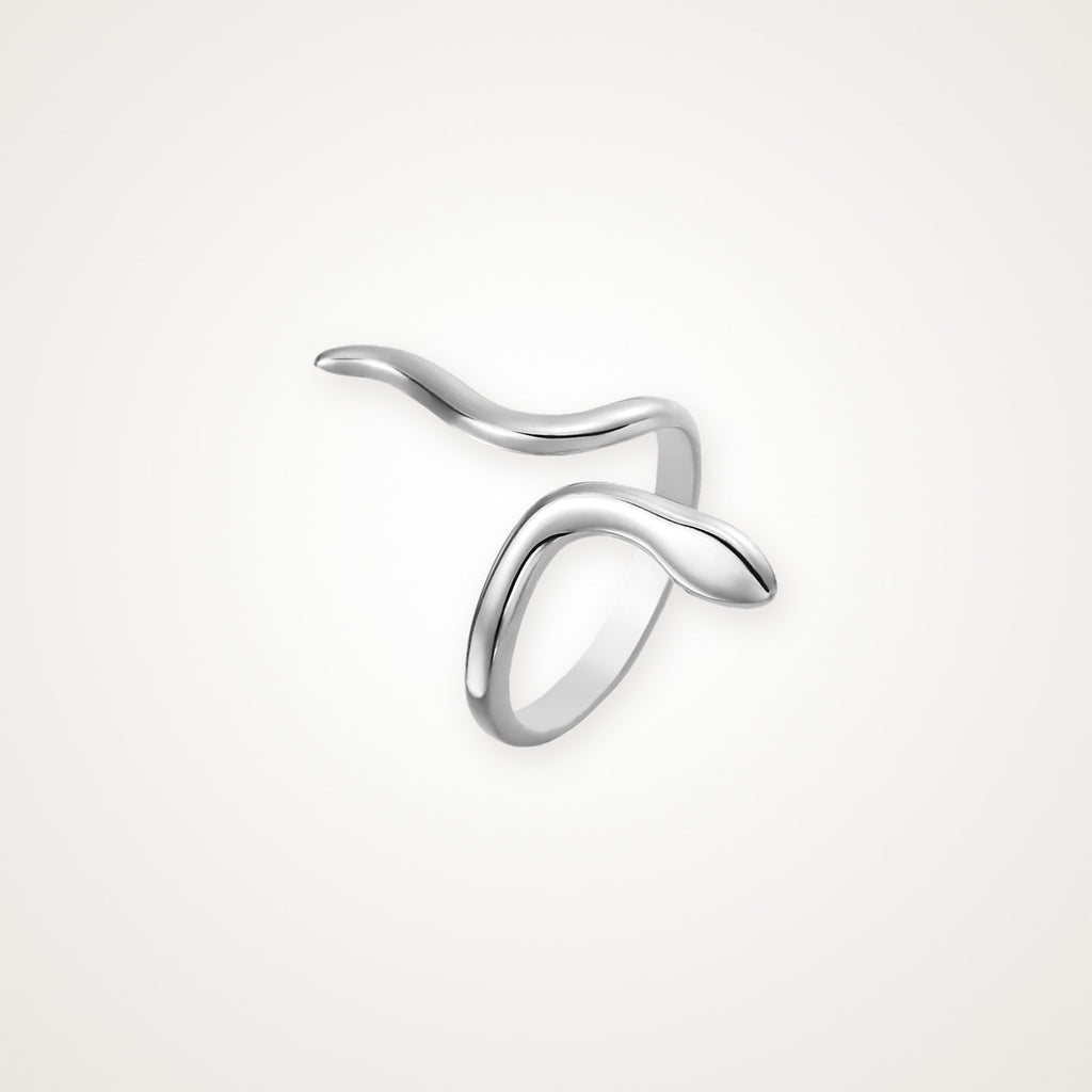 Anillo Serpiente plateado