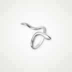 Anillo Serpiente plateado