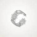 Anillo Soles plateado