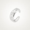 Anillo Tejido plateado