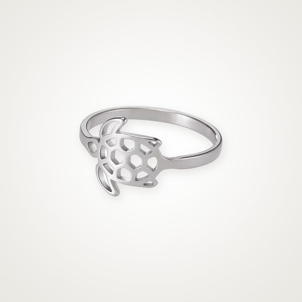 Anillo Tortuga plateado