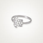 Anillo Tortuga plateado
