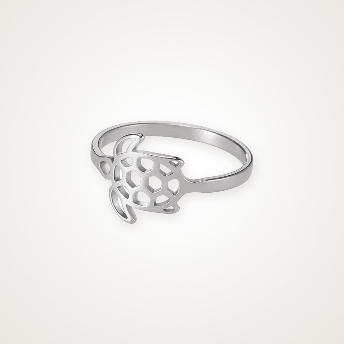 Anillo Tortuga plateado