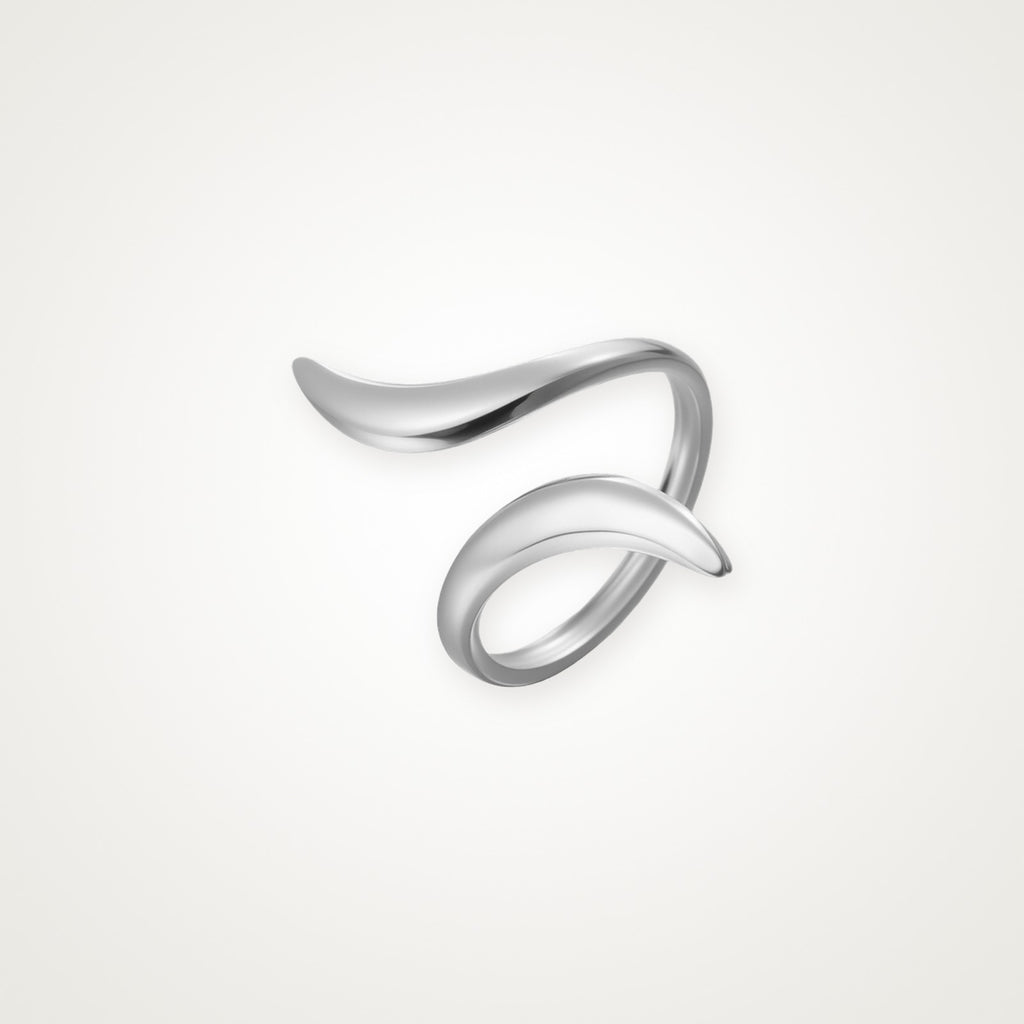 Anillo Trazo plateado