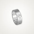 Anillo Tréboles calados plateado
