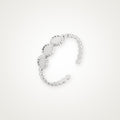 Anillo Tres medallitas plateado