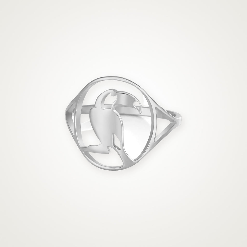 Anillo Tucán plateado