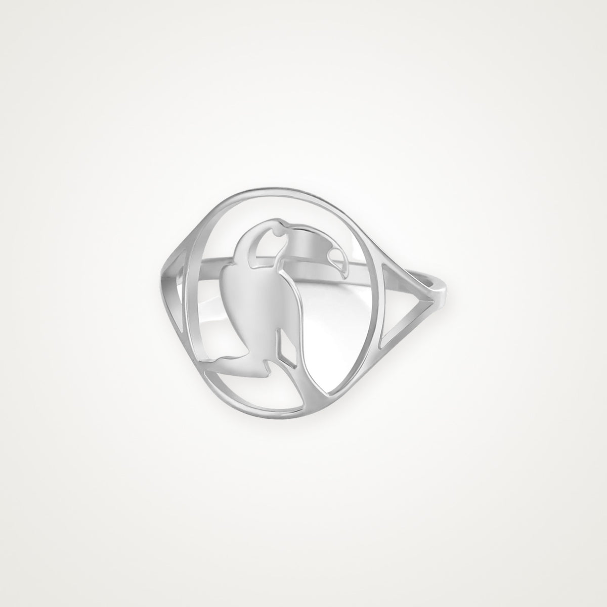 Anillo Tucán plateado