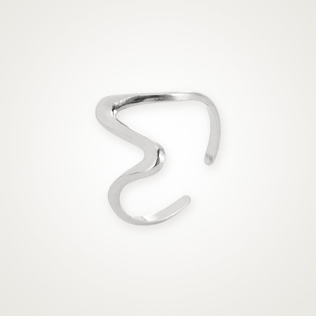 Anillo Zigzag plateado