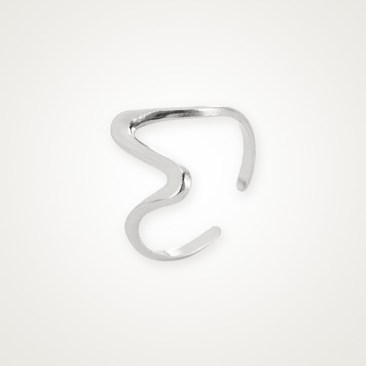Anillo Zigzag plateado