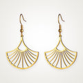 Aretes Abanico dorados