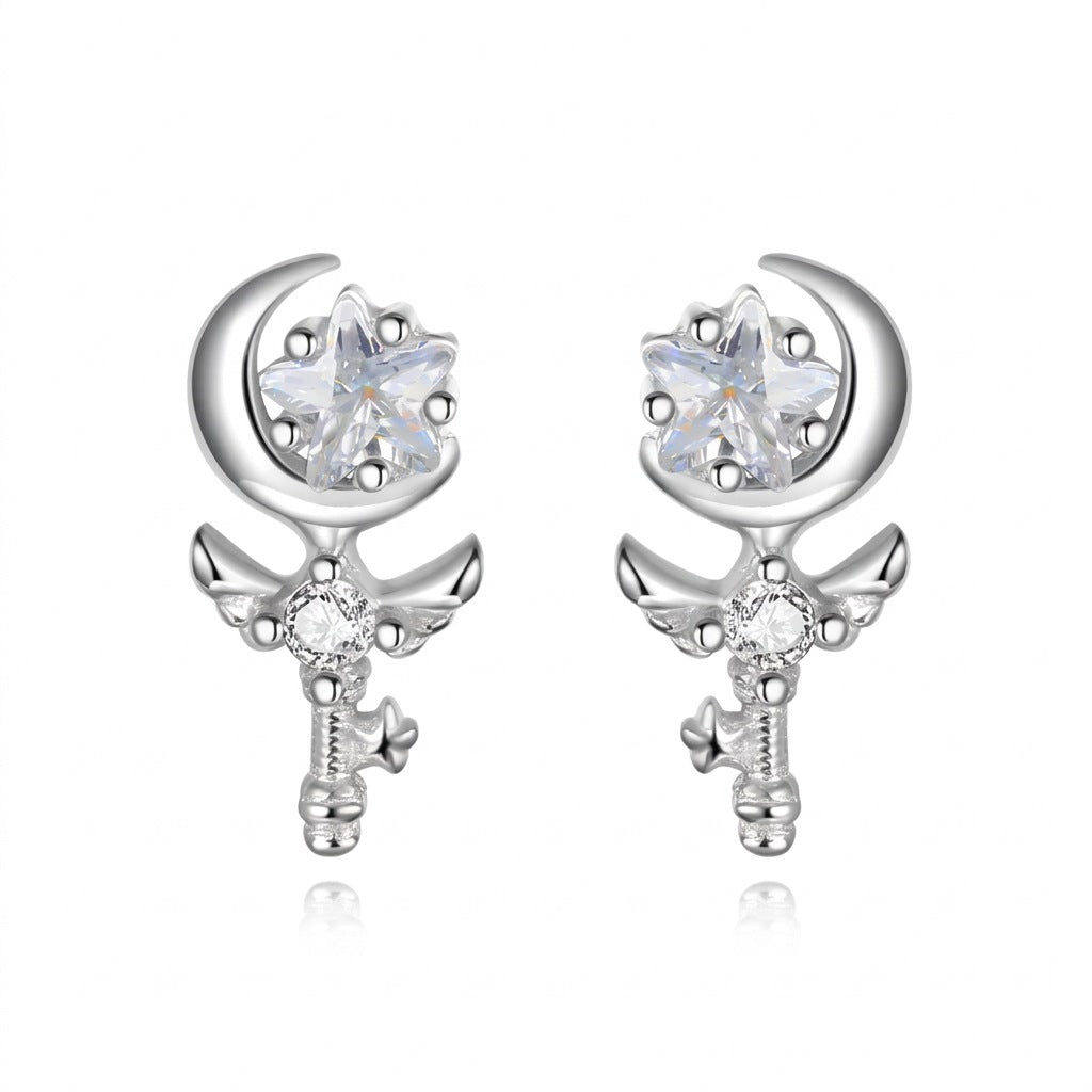 Aretes Alas con Zirconia