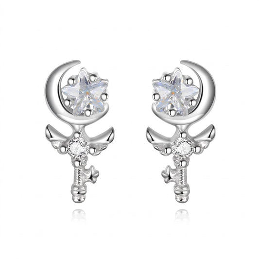 Aretes Alas con Zirconia