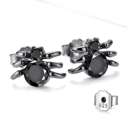 Aretes Araña Negra