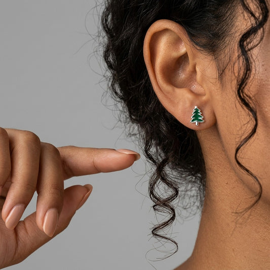 Aretes Árbol de Navidad