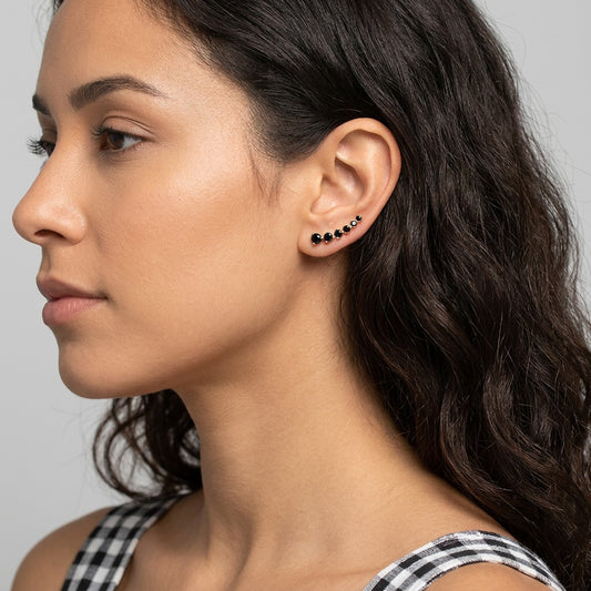 Aretes Arco Geométrico Brillante