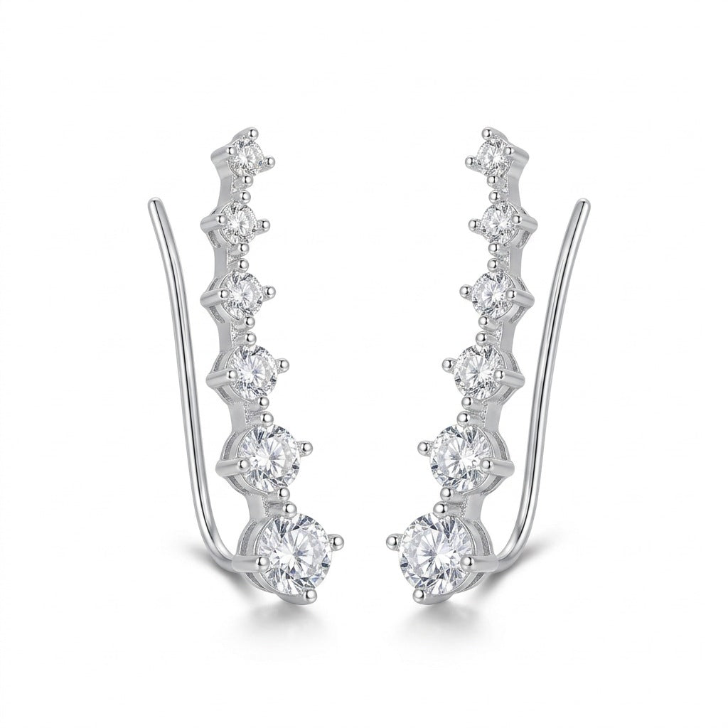 Aretes Arco Geométrico Brillante