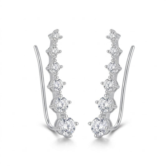 Aretes Arco Geométrico Brillante