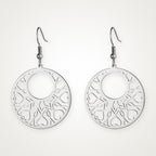 Aretes Aro de filigrana plateados