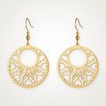 Aretes Aro de filigrana dorados