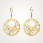 Aretes Aro de filigrana dorados