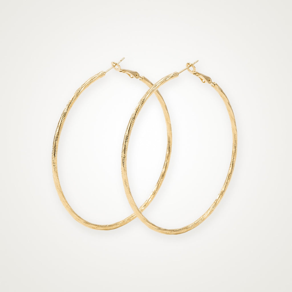 Aretes Arracadas torcidas dorados