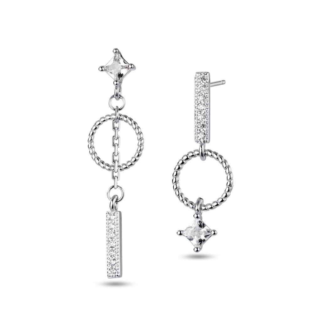Aretes Asimétricos Círculo y Barra